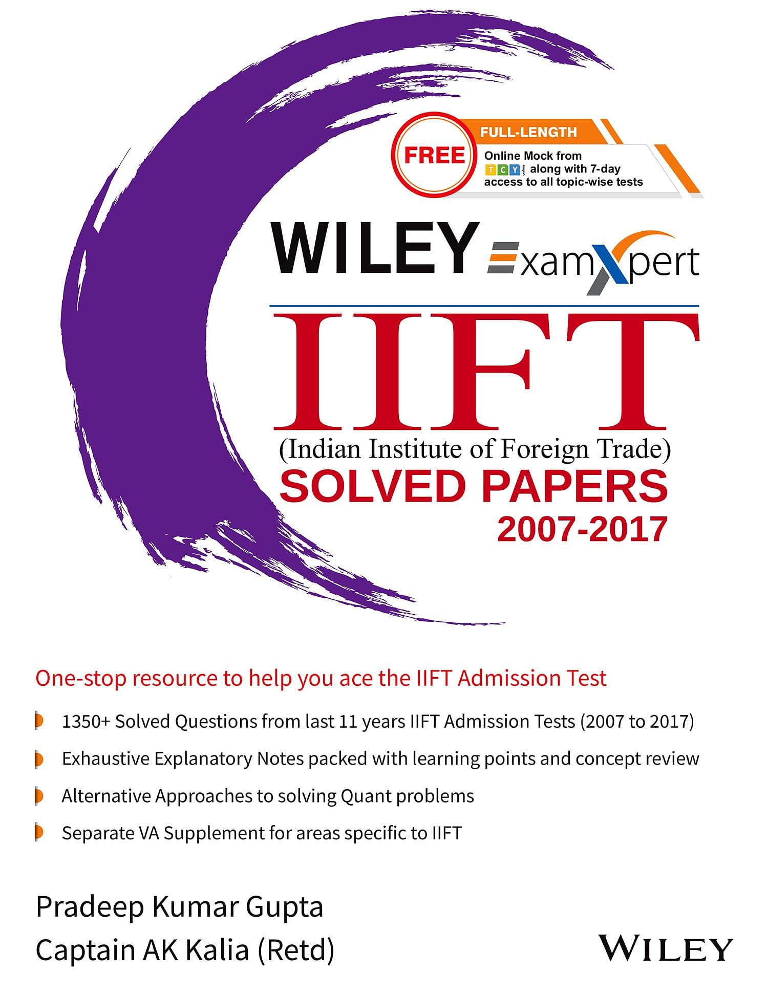 Willey Exam Expert - IIFT Solved Papers