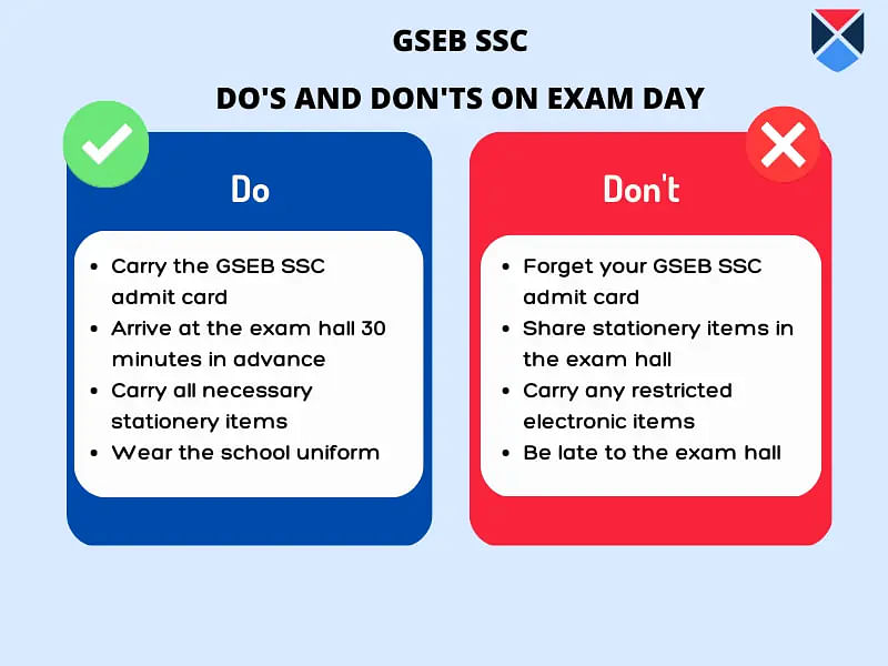 GSEB SSC Admit Card