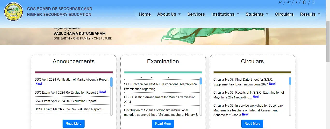 Goa SSC Supplementary Time Table