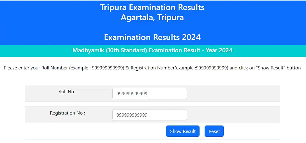 TBSE 10th result