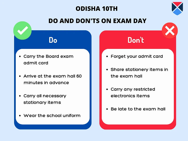Odisha 10th Admit Card