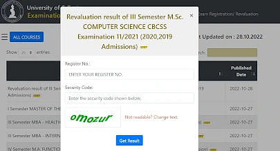 Calicut University Result