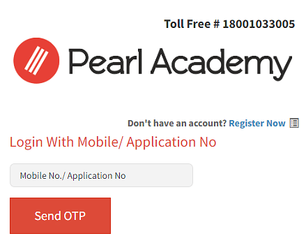 Pearl Academy Admit Card