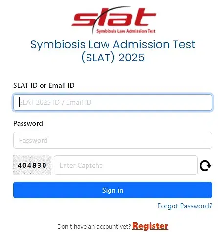 SLAT 2025 Login