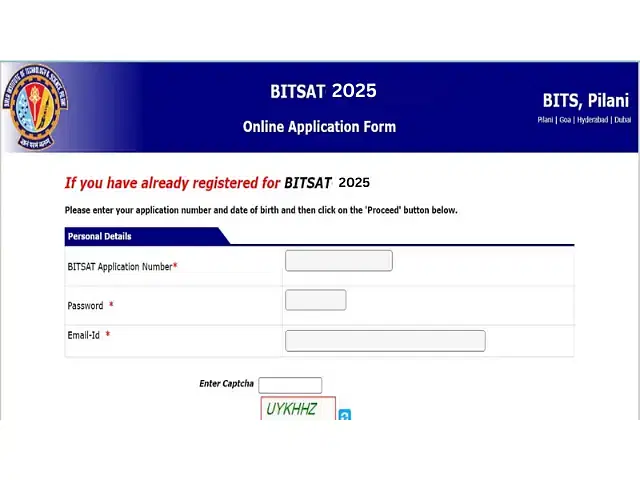 BITSAT Form Correction