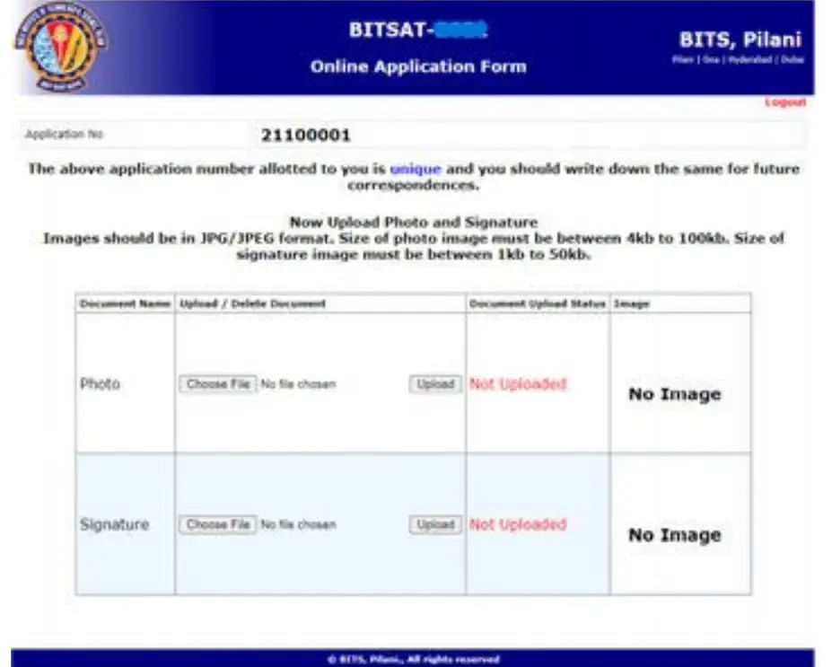 BITSAT Step 4 to register