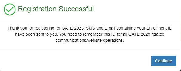 GATE login 2024
