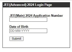 JEE Advanced Admit Card 2024 Login
