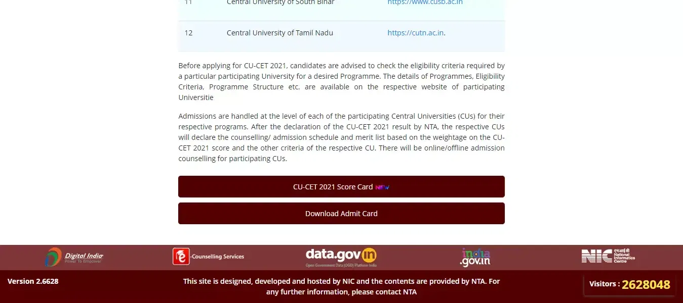 CUET PG Admit Card 2023 (Out) Direct Link, Hall Ticket cuet.nta.nic.in
