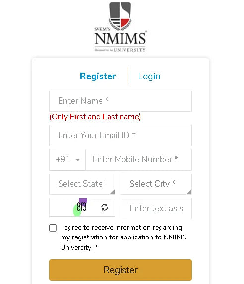 NMIMS DAT Application
