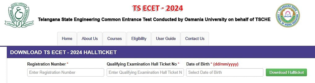 Download TS ECET 2024 Hall Ticket