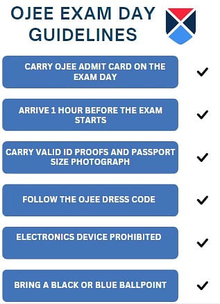 OJEE Exam Day Guidelines 2024