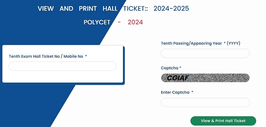 AP POLYCET Hall Ticket 2024 Login