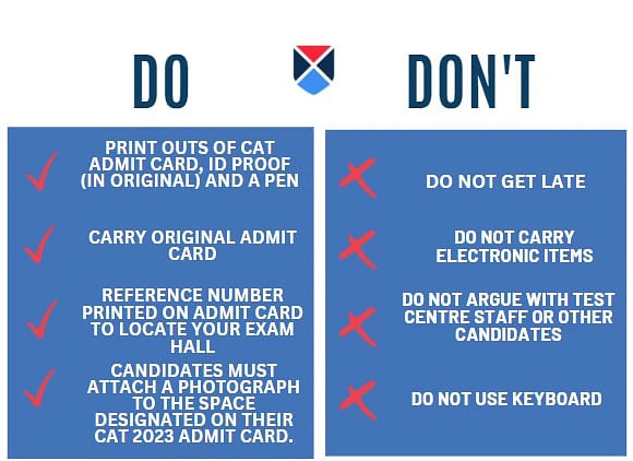 CAT Exam Dos and Don'ts