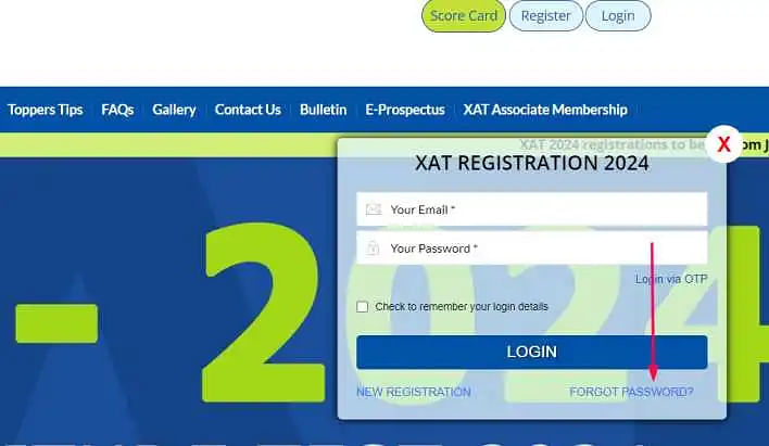 XAT Registration Login 2024