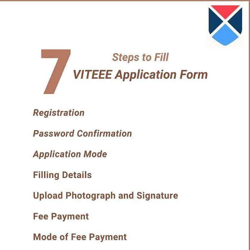 VITEEE Application Form Steps