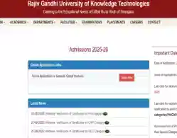 IIIT RGUKT Basar Selection List 2025 Releasing Today: Steps to downoload