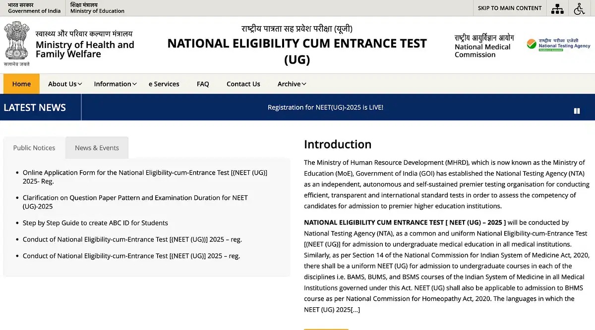 NEET UG 2025 Exam Dates Released: Know When the Exam will be Held