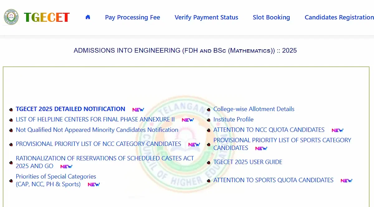 TG ECET Phase 2 Seat Allotment 2025 Download Link (Activated)