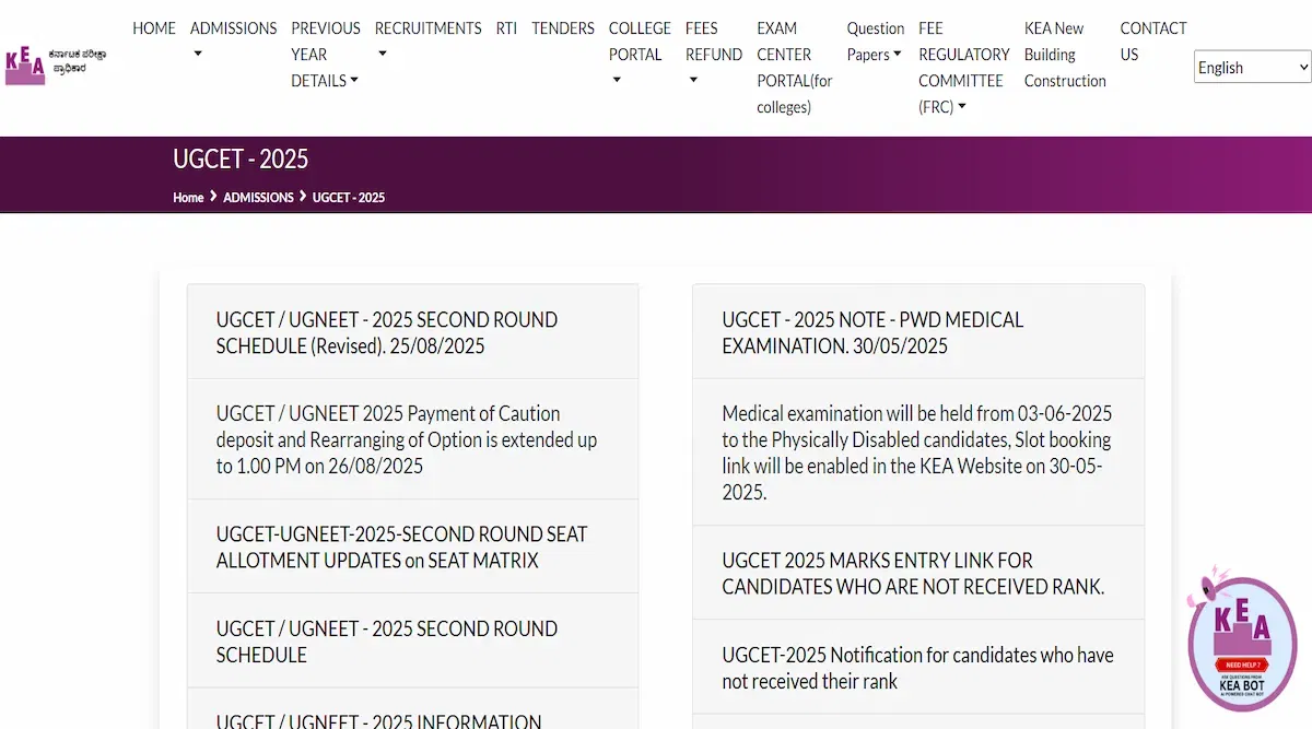 KCET Round 2 Option Entry 2025 Closes (Today): Direct Link, Instructions