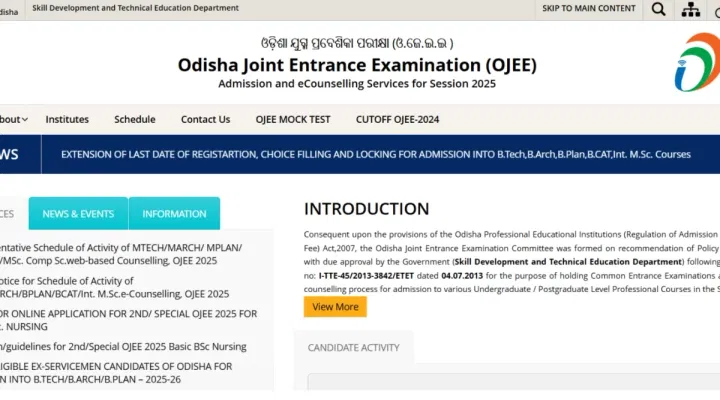 OJEE Round 1 Seat Allotment 2025 (Postponed): Check Revised Date