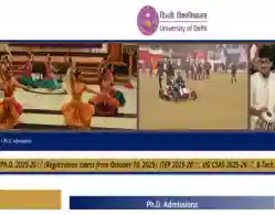 DU PhD Application Form 2025 Closing Today: Instructions to Submit Registration Form