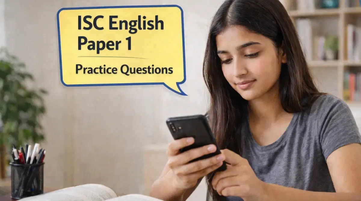 ISC English Paper 1 Practice Question Paper 2026 For Exam Day
