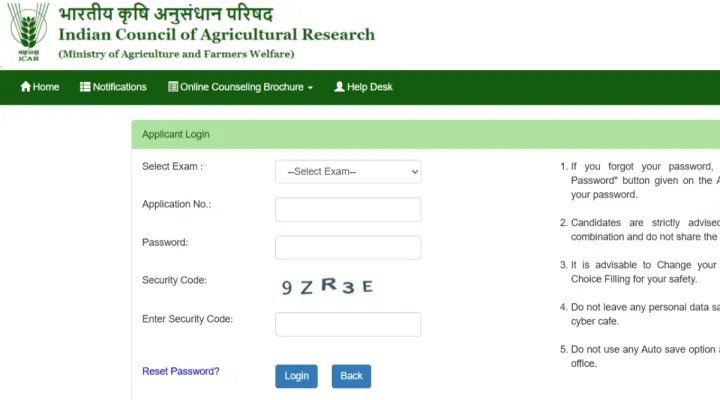 ICAR Round 3 Seat Allotment 2025 Download Link Activated