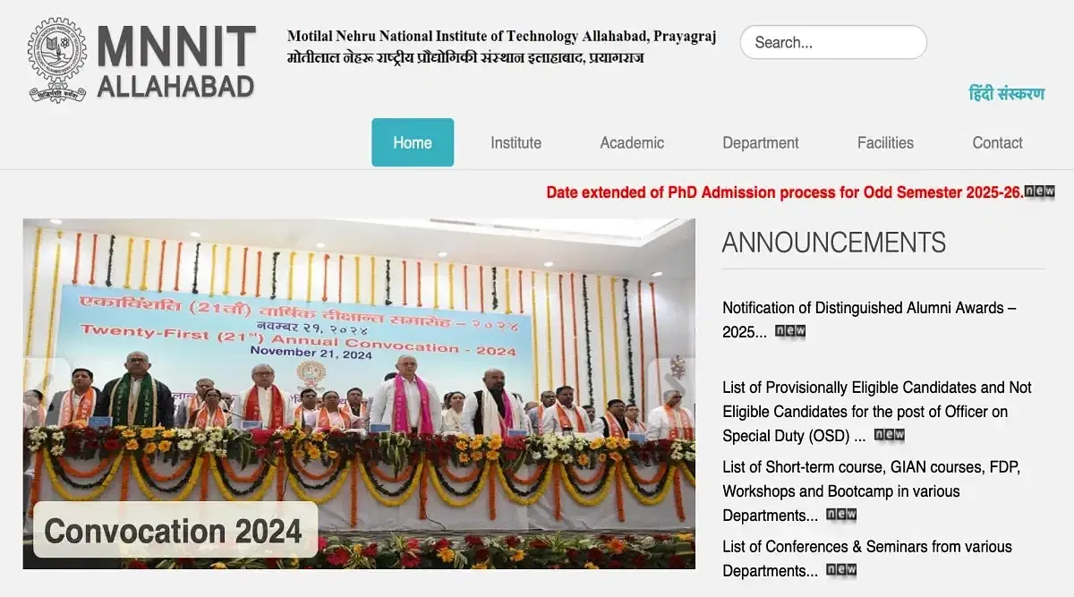 JoSAA MNNIT Allahabad, Round 2 Cutoff 2025 (Released): Course Wise Closing Ranks Announced 