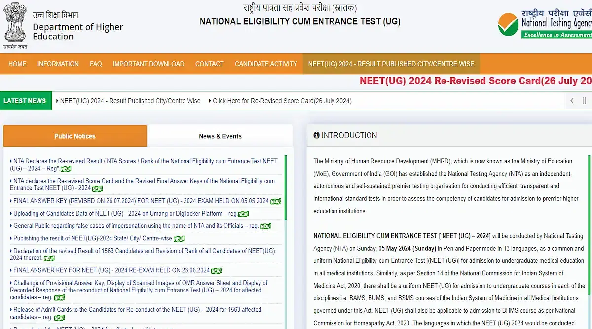 NEET UG Exam Notification 2025 (Live): Past 4 Year Trends, Pattern, Eligibility