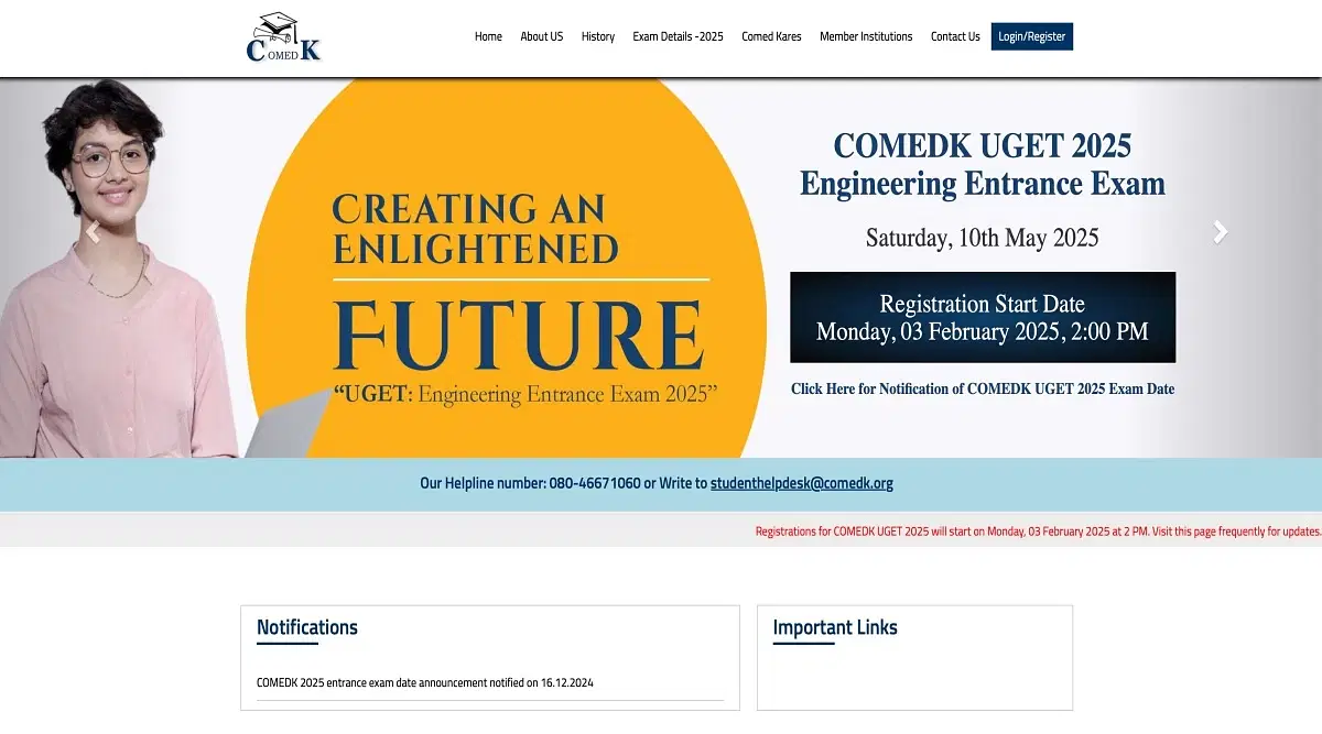 COMEDK 2025 Registration 2025 Begins: Direct Link, Instructions