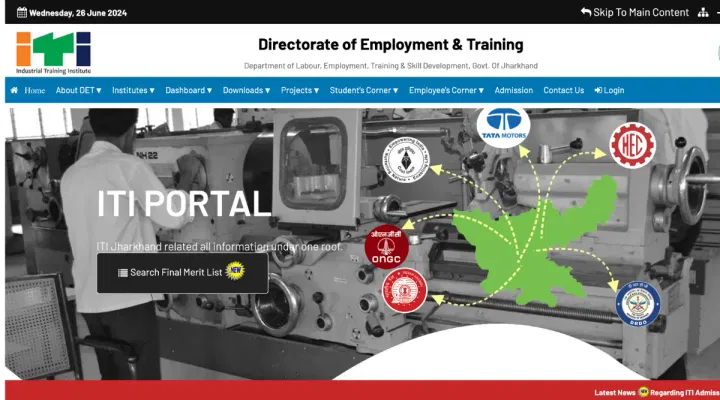Jharkhand ITI Final Merit List 2024 Link Activated