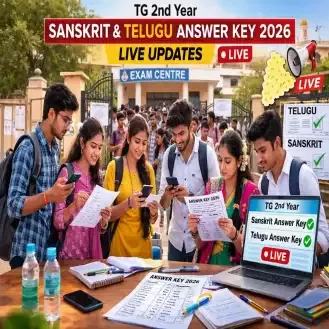 TG 2nd Year Sanskrit Answer Key 2026 LIVE Updates: Telugu Unofficial Key, Exam Analysis