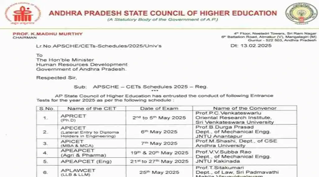 AP EAMCET Exam Dates 2025 (Released): Know When Exam will be Conducted