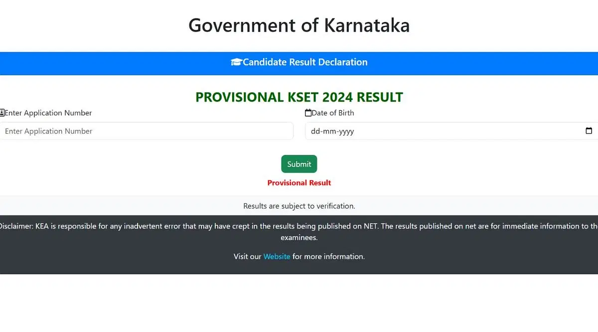 KSET Provisional Result 2024 (Released): Direct Link, Instructions