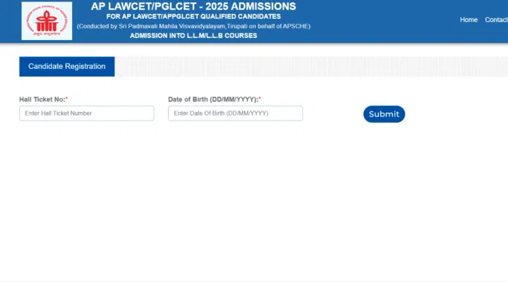 AP LAWCET Phase 1 Registration Link 2025 (Activated)