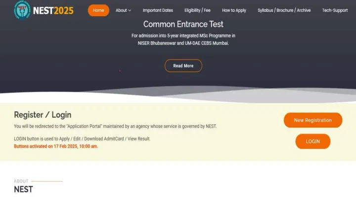 NEST 2025 Registration (Begins): Direct Link, Instructions