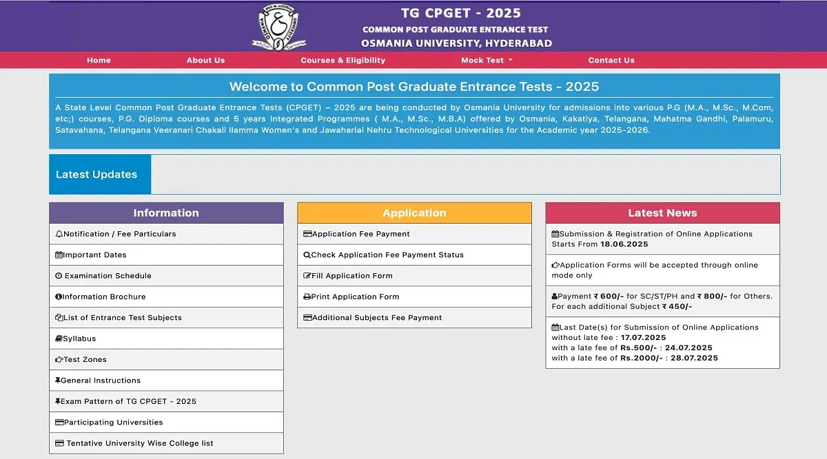 TS CPGET 2025 Registration Begins: Last Date, Application Link