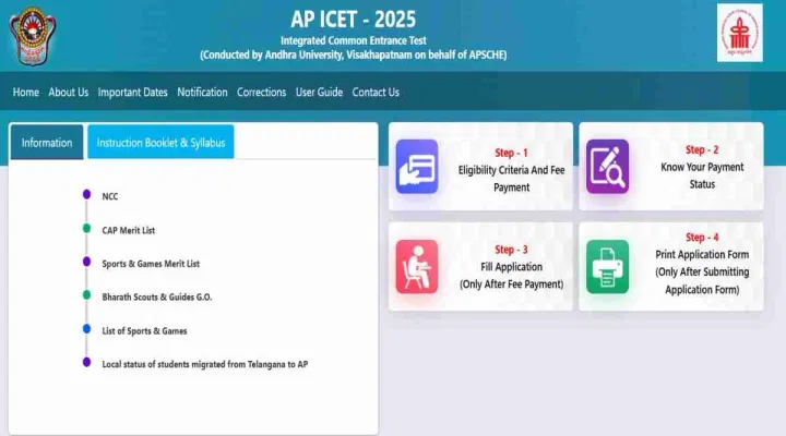 AP ICET 2025 Registration With Late Fees INR 1000 (Begins)