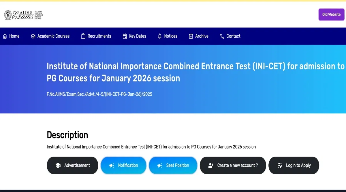 INI CET 2026 Registration Begins: Direct Link, Instructions