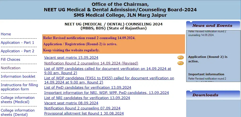 Rajasthan NEET UG Application Form 2024 Closes Today: Direct Link, Instructions