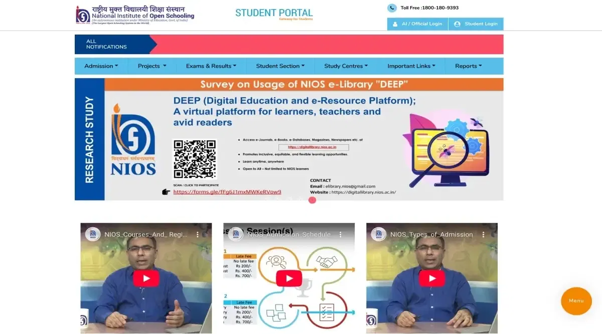 NIOS Hall Ticket 2025 LIVE Updates: 10th 12th Admit Card Link Soon