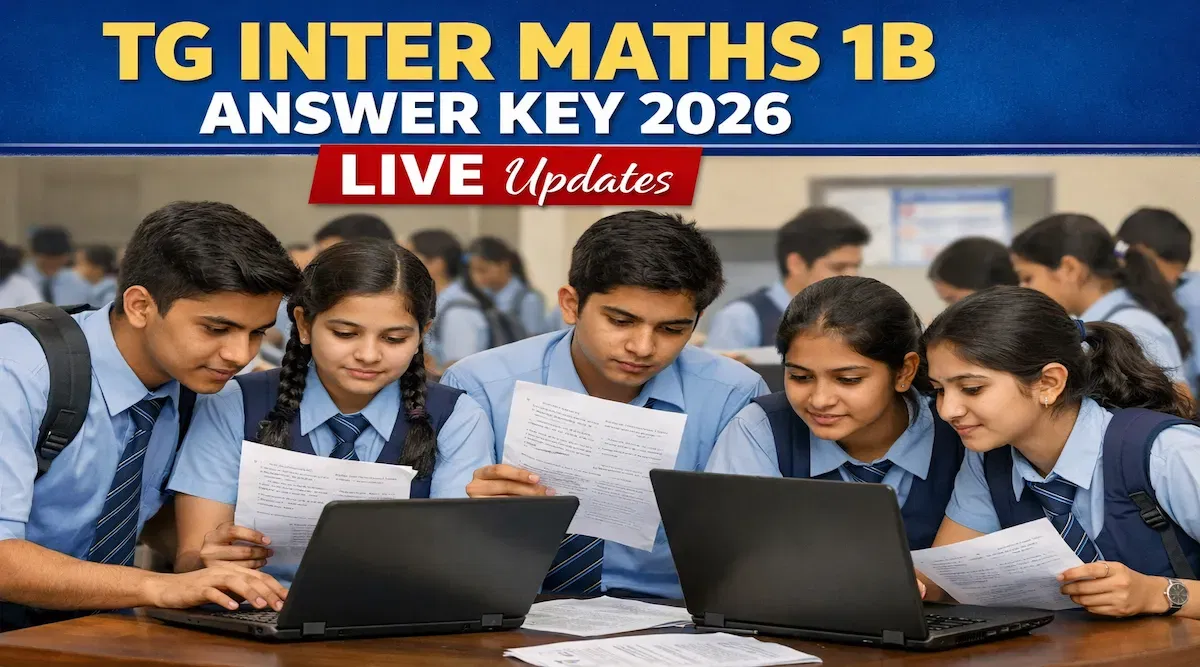 TG Inter Maths 1B Answer Key 2026 (OUT) LIVE Updates: Live Question Paper Solving; Analysis