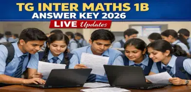 TG Inter Maths 1B Answer Key 2026 (OUT) LIVE Updates: Live Question Paper Solving; Analysis