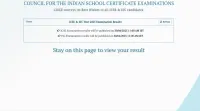 ISC 12th Result 2025 (Today): Scorecard Download Link