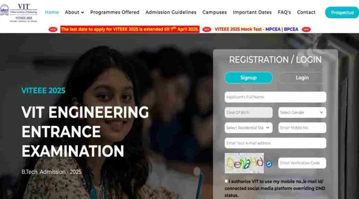 VITEEE 2025 Slot Booking Process Begins Today