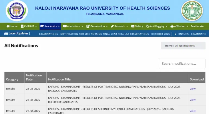 TS NEET 2025 Merit List (Live Updates): Download Link Soon