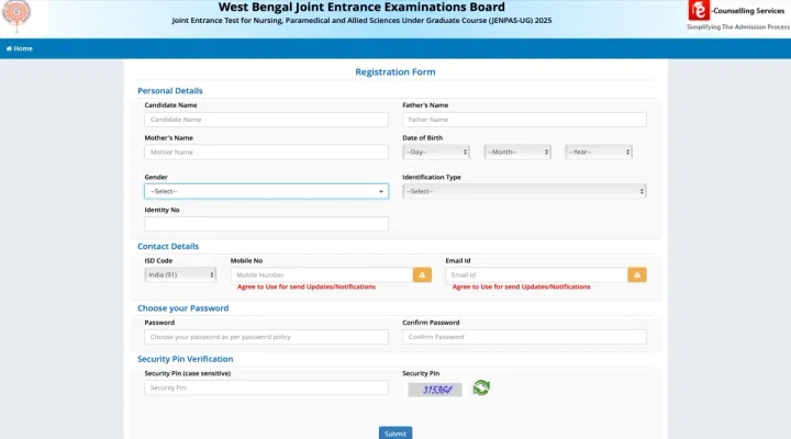 JENPAS UG Exam Registration Link 2025 (Activated) Check Last Date, Instructions