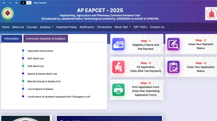 AP EAMCET Application Form 2025 (Live Updates): Direct Link, Instructions
