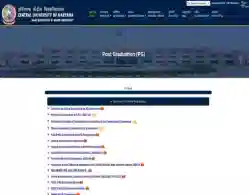 Central University of Haryana PG Merit List 2025 Releasing Today